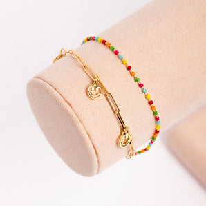 Brazalete doble multicolor