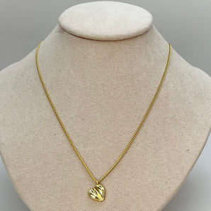 Collar Corazón Bombón Dorado