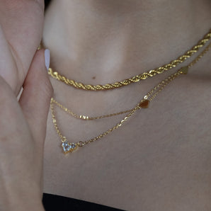 Collar Torsal dorado 4mm
